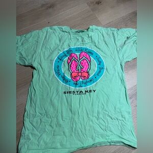 Green Siesta Key Graphic T-Shirt